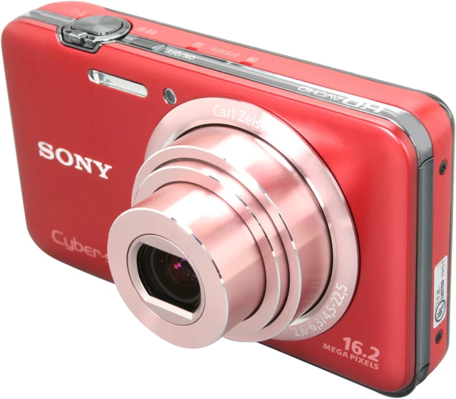 Main image of SONY DSCWX9/R Red 16.2 MP 5X Optical Zoom 25mm Wide Angle Digital Camera