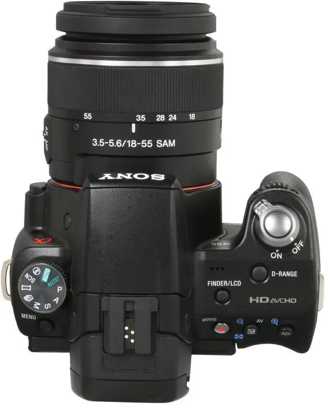 Alt view image 7 of 10 - SONY SLT-A55VL Black 16.2 MP  Digital SLR Camera with 18-55mm Lens