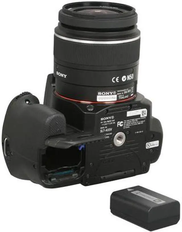 Alt view image 9 of 10 - SONY SLT-A55VL Black 16.2 MP  Digital SLR Camera with 18-55mm Lens