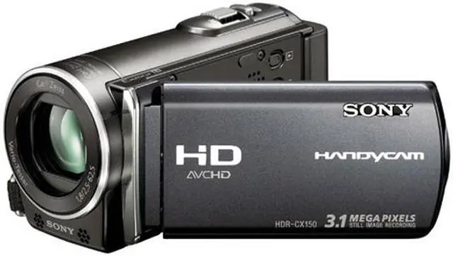 Alt view image 2 of 3 - SONY HDR-CX150 Black 1/4" back-illuminated "Exmor R" CMOS sensor 2.7" 230K LCD 25X Optical Zoom 16GB HD Handycam Camcorder