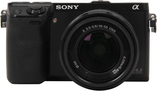 Alt view image 2 of 8 - Sony Alpha NEX-7K/B Black 24.3MP DSLR Camera With SEL1855 Lens