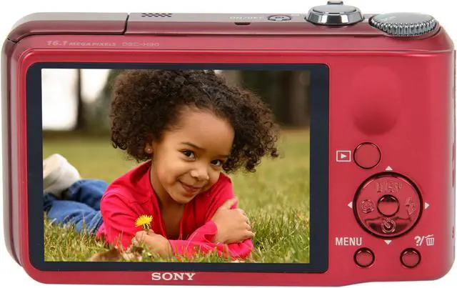 Alt view image 4 of 9 - SONY Cyber-shot DSC-H90/R Red 16.1 MP 16X Optical Zoom Digital Camera