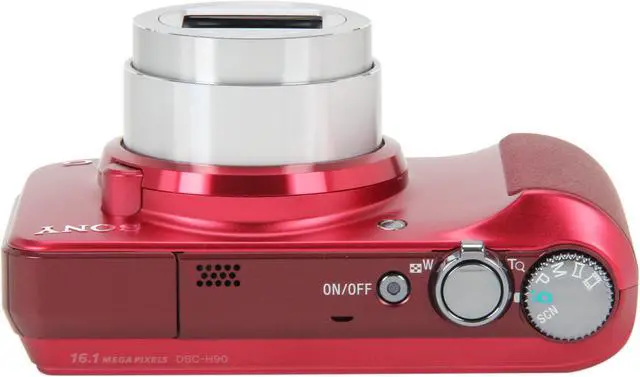 Alt view image 6 of 9 - SONY Cyber-shot DSC-H90/R Red 16.1 MP 16X Optical Zoom Digital Camera