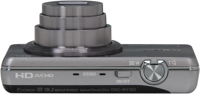 Alt view image 6 of 8 - SONY DSC-WX150 Silver 18 MP 10X Optical Zoom Digital Camera