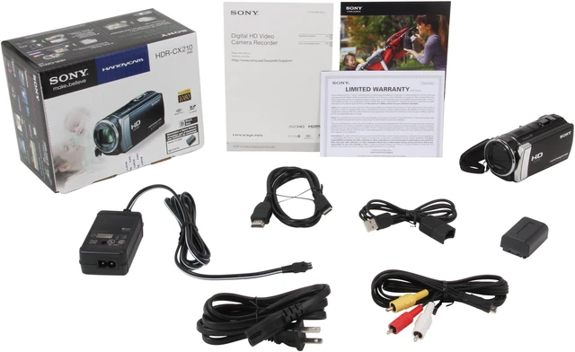 Alt view image 8 of 8 - SONY HDR-CX210/B Black 1/5.8" CMOS 2.7" (230K) LCD 25X Optical Zoom Full HD Flash Memory Camcorder