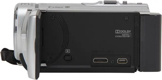 Alt view image 3 of 8 - SONY HDR-CX210/S Silver 1/5.8" CMOS 2.7" (230K) LCD 25X Optical Zoom Full HD Flash Memory Camcorder