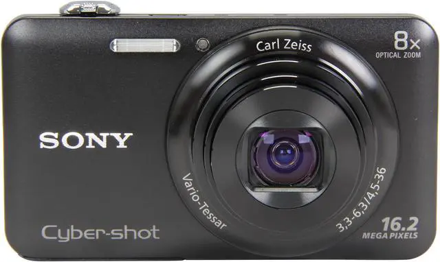SONY Cyber-shot WX80 Black 16.2 MP Digital Camera HDTV Output