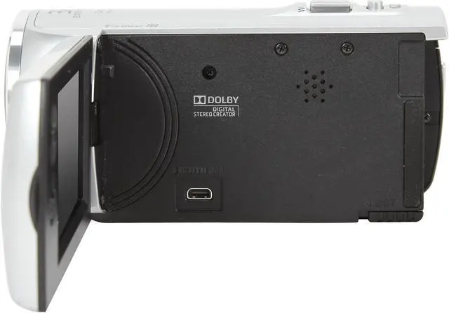 Alt view image 3 of 8 - SONY HDR-CX220/S Silver 1/5.8" CMOS 2.7" 230K LCD 27X Optical Zoom Full HD Camcorder