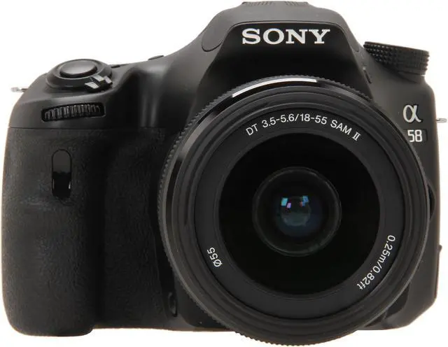 Alt view image 2 of 9 - SONY SLT-A58K Digital SLR Cameras Black 20.1 MP Digital SLR Camera with 18-55mm Lens