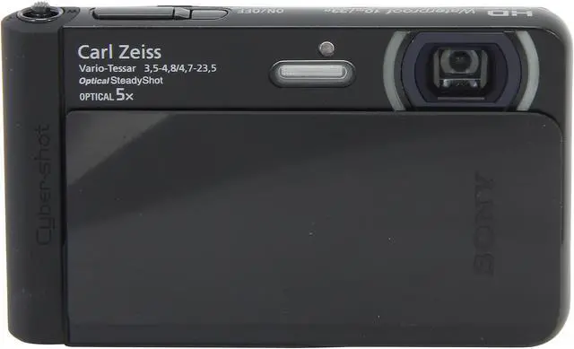 Alt view image 2 of 9 - SONY Cyber-shot TX30 Black 18.2MP 5X Optical Zoom Waterproof Shockproof 26mm Wide Angle Digital Camera HDTV Output