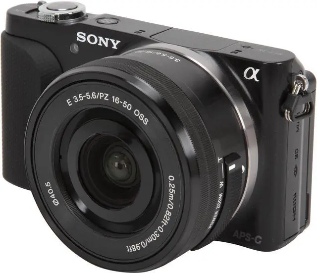 Main image of SONY NEX-3N Black 16.1MP 3.0" 460,8K LCD Mirrorless Digital Camera with 16-50mm f/3.5-5.6 Lens