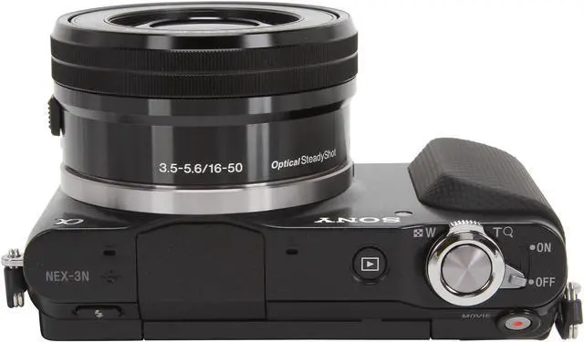 Alt view image 7 of 10 - SONY NEX-3N Black 16.1MP 3.0" 460,8K LCD Mirrorless Digital Camera with 16-50mm f/3.5-5.6 Lens