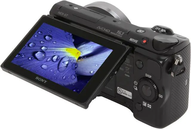Alt view image 6 of 10 - SONY Alpha NEX-5T NEX-5T/B Black 16.1 MP 3.0" 921.6K Touch LCD Compact Interchangeable Lens Digital Camera - Body