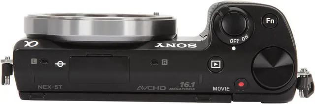 Alt view image 7 of 10 - SONY Alpha NEX-5T NEX-5T/B Black 16.1 MP 3.0" 921.6K Touch LCD Compact Interchangeable Lens Digital Camera - Body