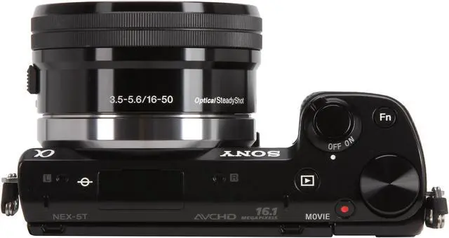 Alt view image 6 of 9 - SONY Alpha NEX-5T NEX-5TL/B Black 16.1 MP 3.0" 921.6K Touch LCD Compact Interchangeable Lens Digital Camera with 16-50mm lens