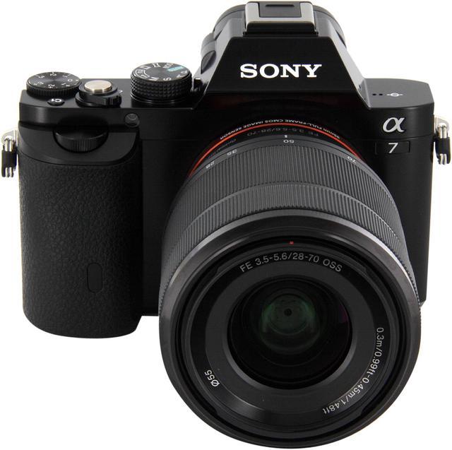 Sony Alpha A7 24.3 MP Mirrorless Digital Camera - Black (with 28