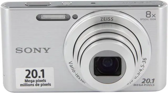 SONY Cyber-shot W830 Silver 20.1MP 25mm Wide Angle Digital Camera