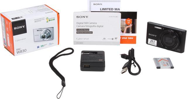 Alt view image 9 of 8 - SONY Cyber-shot W830 Black 20.1MP 8X Optical Zoom Digital Camera