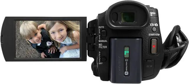 Alt view image 4 of 9 - SONY FDR-AX100/B Black 1" Exmor R CMOS 3.5" 921K Touch LCD 12X Optical Zoom Full HD HDD/Flash Memory Camcorder