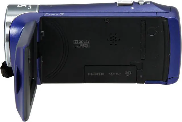 Alt view image 3 of 9 - SONY Handycam CX240 HDR-CX240/L Blue 1/5.8" CMOS 2.7" 230K LCD 27X Optical Zoom Full HD HDD/Flash Memory Camcorder