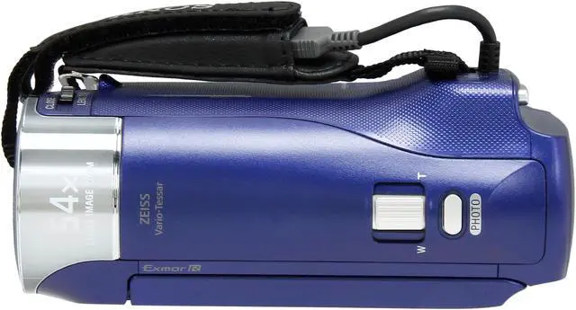 Alt view image 6 of 9 - SONY Handycam CX240 HDR-CX240/L Blue 1/5.8" CMOS 2.7" 230K LCD 27X Optical Zoom Full HD HDD/Flash Memory Camcorder