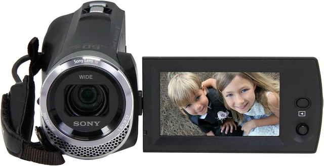 Alt view image 2 of 11 - SONY HDR-CX330/B Black 1/5.8" CMOS 2.7" 230K LCD 30X Optical Zoom Full HD HDD/Flash Memory Camcorder