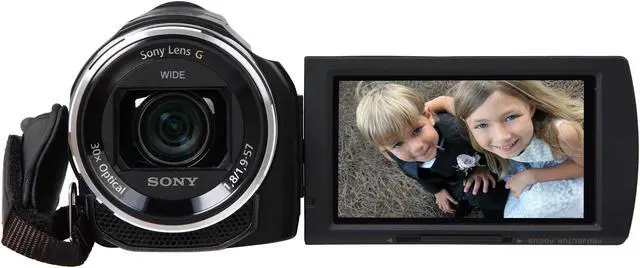 Alt view image 2 of 9 - SONY HDR-PJ540/B Black 1/5.8" CMOS 3.0" 460K Touch LCD 30X Optical Zoom Full HD HDD/Flash Memory Camcorder