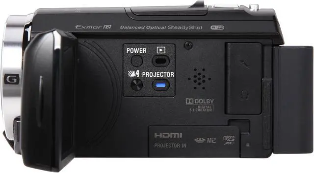Alt view image 3 of 9 - SONY HDR-PJ540/B Black 1/5.8" CMOS 3.0" 460K Touch LCD 30X Optical Zoom Full HD HDD/Flash Memory Camcorder