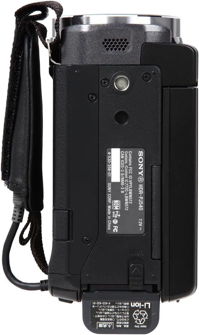 Alt view image 7 of 9 - SONY HDR-PJ540/B Black 1/5.8" CMOS 3.0" 460K Touch LCD 30X Optical Zoom Full HD HDD/Flash Memory Camcorder
