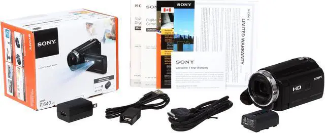 Alt view image 9 of 9 - SONY HDR-PJ540/B Black 1/5.8" CMOS 3.0" 460K Touch LCD 30X Optical Zoom Full HD HDD/Flash Memory Camcorder