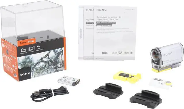 Alt view image 17 of 17 - Sony HDR-AS100V/W White 13.5MP POV Action Cam