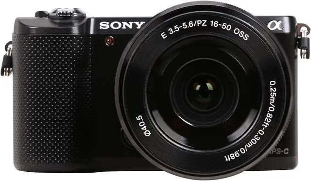 Alt view image 2 of 11 - SONY Alpha a5000 ILCE-5000L/B Black 20.1MP 3.0" 460K LCD Compact Interchangeable Lens Digital Camera with 16-50mm Lens