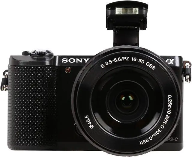 Alt view image 7 of 11 - SONY Alpha a5000 ILCE-5000L/B Black 20.1MP 3.0" 460K LCD Compact Interchangeable Lens Digital Camera with 16-50mm Lens