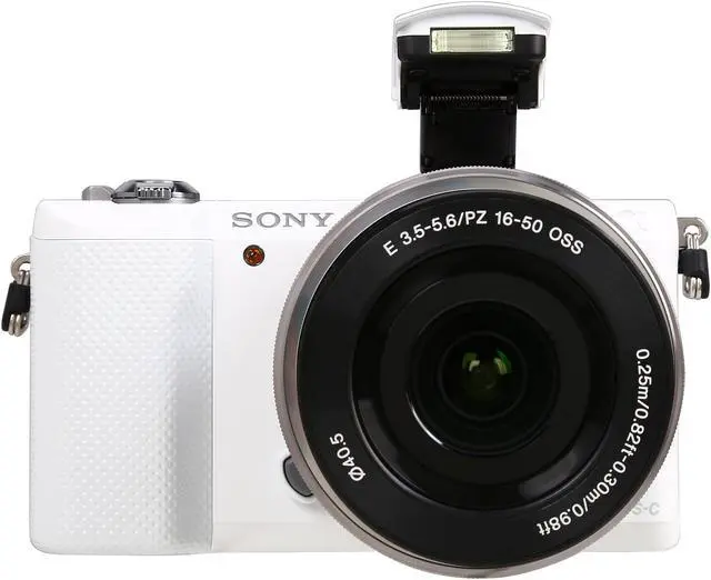 Alt view image 8 of 11 - SONY Alpha a5000 ILCE-5000L/W White 20.1MP 3.0" 460K LCD Compact Interchangeable Lens Digital Camera with 16-50mm Lens