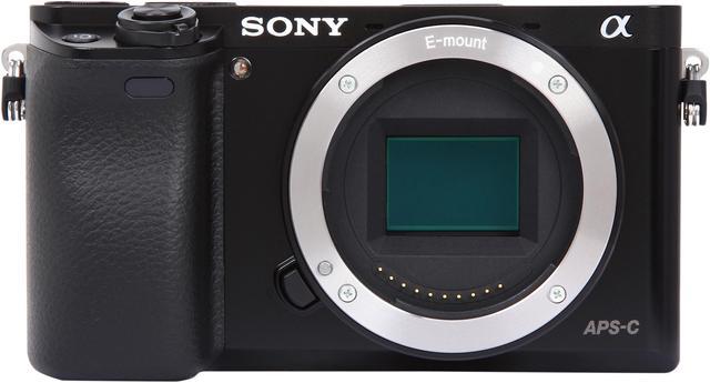 SONY Alpha a6000 ILCE-6000/B Black Mirrorless Camera - Body Only ...