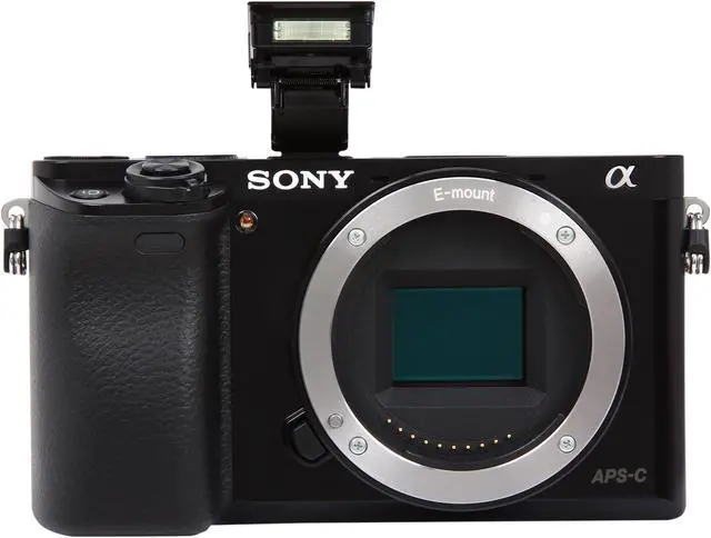Alt view image 7 of 10 - SONY Alpha a6000 ILCE-6000/B Black 24.3 MP 3.0" 921.6K LCD Mirrorless Camera - Body Only