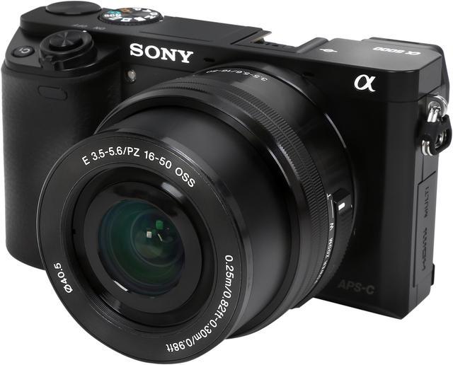 Sony Alpha A6000 ILCE-6000L/B Black Mirrorless Camera with 16