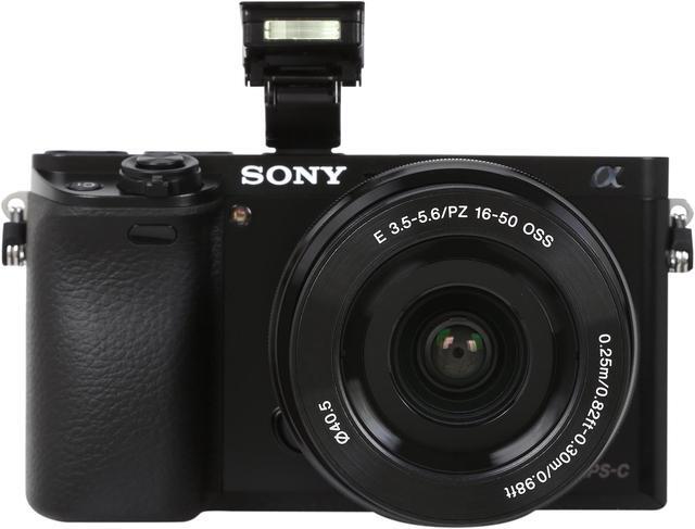 Alt view image 8 of 11 - Sony Alpha A6000 ILCE-6000L/B Black Mirrorless Camera with 16-50 mm Lens