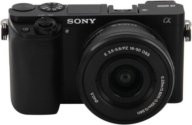 SONY Alpha DSLR Camera a6000 with 16-50mm Lens - Newegg.com