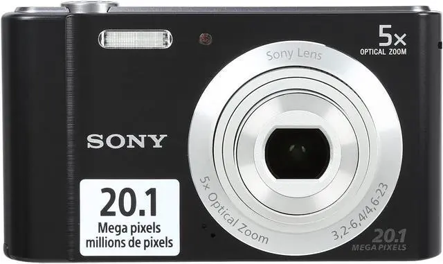 Alt view image 2 of 8 - SONY Cyber-shot W800 Black 20.1 MP 5X Optical Zoom Digital Camera