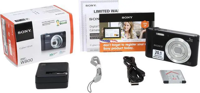 Alt view image 8 of 8 - SONY Cyber-shot W800 Black 20.1 MP 5X Optical Zoom Digital Camera