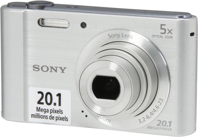 SONY Cyber-shot W800 Silver 20.1 MP Digital Camera 
