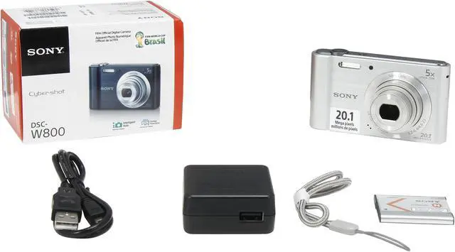 Alt view image 8 of 8 - SONY Cyber-shot W800 Silver 20.1 MP 5X Optical Zoom Digital Camera