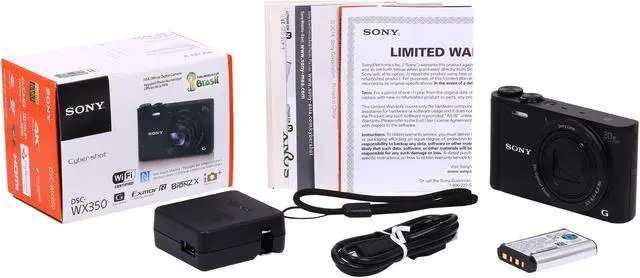 Alt view image 8 of 8 - SONY Cyber-shot WX350 Black 18.2 MP 20X Optical Zoom 25mm Wide Angle Digital Camera HDTV Output
