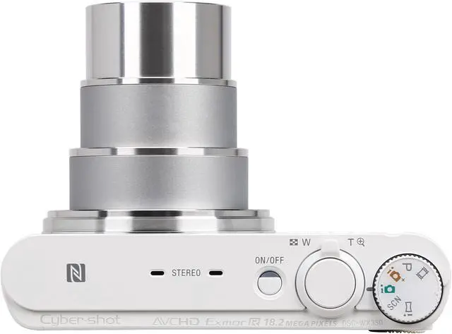 Alt view image 6 of 8 - SONY Cyber-shot WX350 White 18.2 MP 20X Optical Zoom Digital Camera HDTV Output