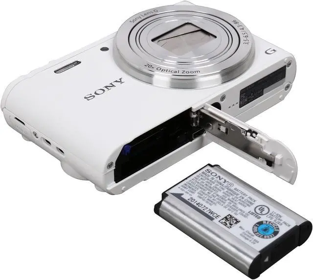 Alt view image 7 of 8 - SONY Cyber-shot WX350 White 18.2 MP 20X Optical Zoom Digital Camera HDTV Output