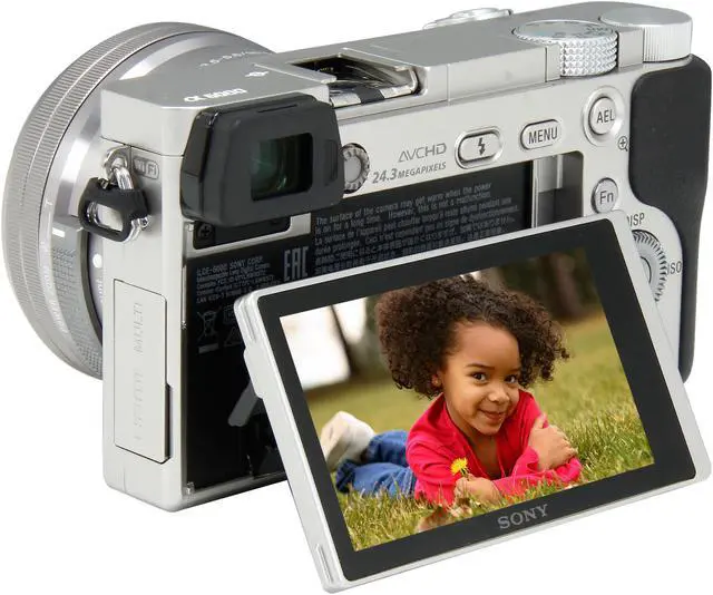 Alt view image 8 of 11 - SONY Alpha a6000 ILCE-6000L/S Silver 24.3MP 3.0" 921.6K LCD Mirrorless Interchangeable-lens Camera w/ 16-50mm lens