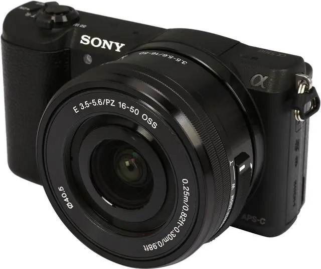Main image of SONY Alpha 5100 ILCE-5100L/B Black 24.3 MP 3.0" 921.6K Touch LCD Mirrorless Camera w/ 16-50mm lens