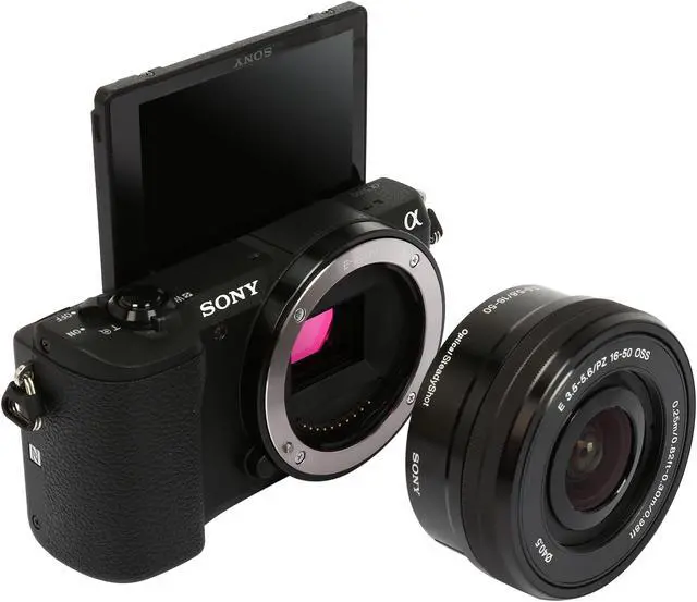 Alt view image 9 of 11 - SONY Alpha 5100 ILCE-5100L/B Black 24.3 MP 3.0" 921.6K Touch LCD Mirrorless Camera w/ 16-50mm lens