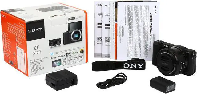 Alt view image 11 of 11 - SONY Alpha 5100 ILCE-5100L/B Black 24.3 MP 3.0" 921.6K Touch LCD Mirrorless Camera w/ 16-50mm lens